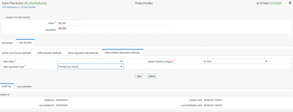 This screen allows you to add the Negative Amortization details to the Product Profile. This screen allows you to add the Negative Amortization details to the Product Profile.