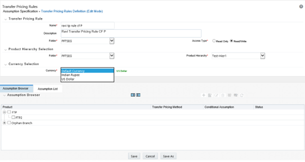 Transfer Pricing Rules - Definition Mode Transfer Pricing Rules - Definition Mode