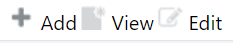 Add, View, and Edit buttons