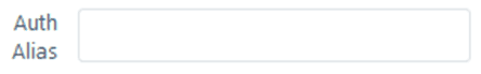 Auth Alias textbox Auth Alias textbox