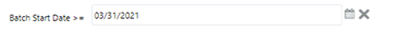 Batch Start Date (Calendar Setup)