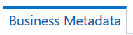 Business Metadata