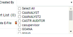 Created By Option Created By Option