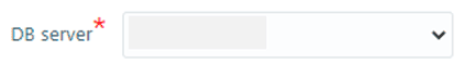 Dropdown for DB Server and other listed UI controls Dropdown for DB Server and other listed UI controls