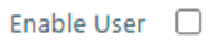 Enable User check box