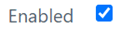 Enabled checkbox