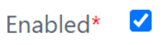 Enabled checkbox