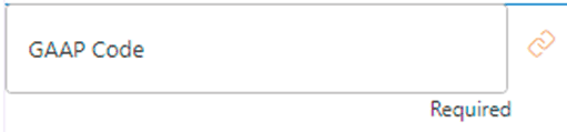 GAAP Code Textbox GAAP Code Textbox