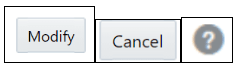 Modify, Cancel, and Help icons
