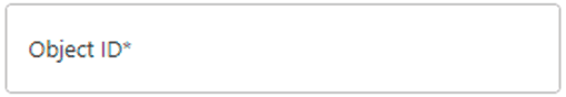 Textbox for Object ID and other listed UI controls Textbox for Object ID and other listed UI controls