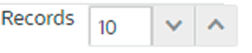 Records per page