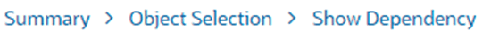 Show Dependency breadcrumb