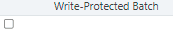 Write-Protected Batch