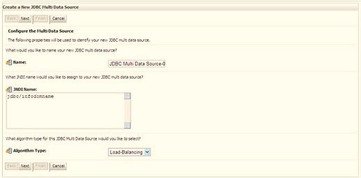 This image shows the Configure Multi Data Source screen. This image shows the Configure Multi Data Source screen.
