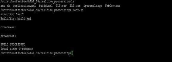 This image shows the script for creating RAOR.ear or RAOR.war files. This image shows the script for creating RAOR.ear or RAOR.war files.