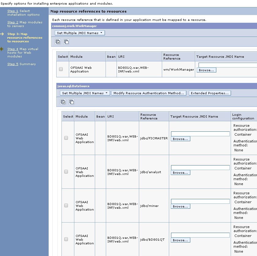 This image shows the Map Resource References to Resources AAI screen. This image shows the Map Resource References to Resources AAI screen.