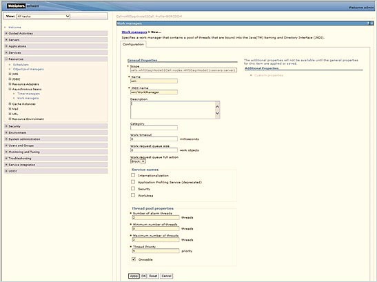 This image shows the New Work Managers screen. This image shows the New Work Managers screen.