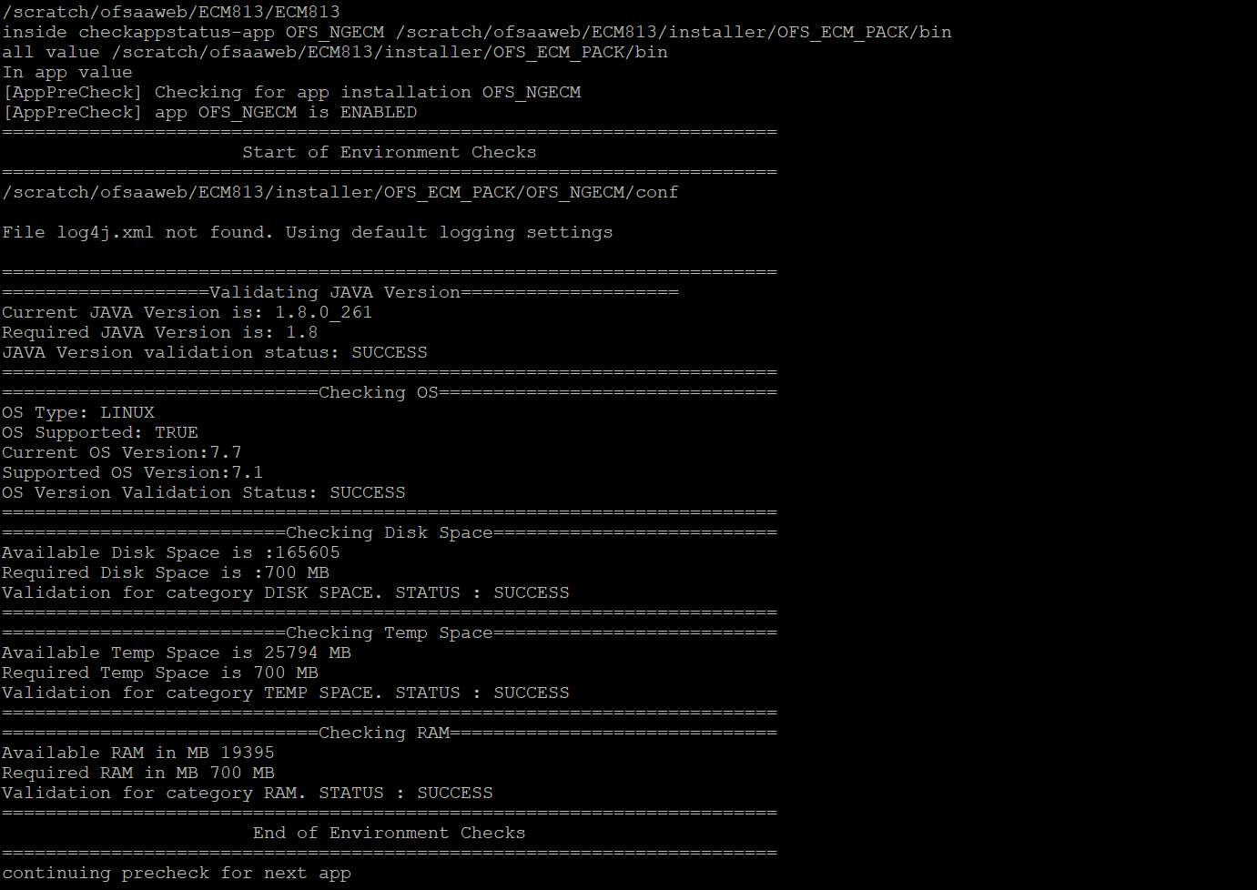This image shows the OFSAAI License Agreement page. This image shows the OFSAAI License Agreement page.