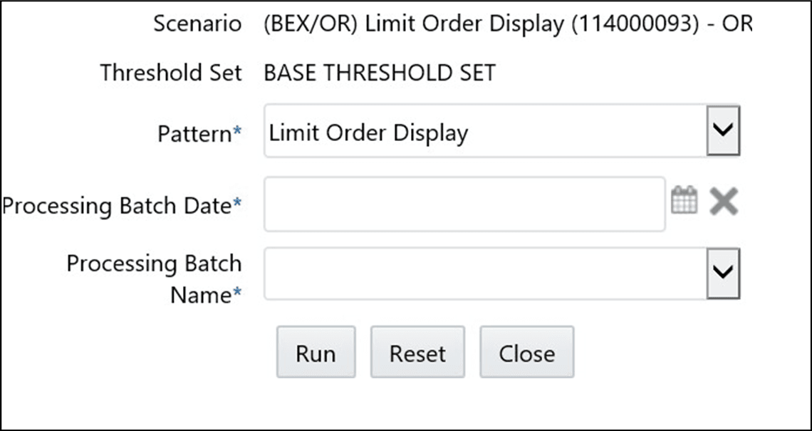 Scenario Test Execution window
