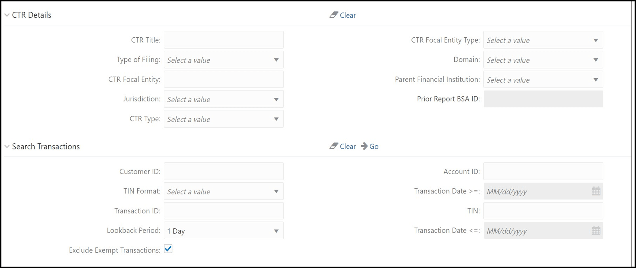 Create a New Report Create a New Report