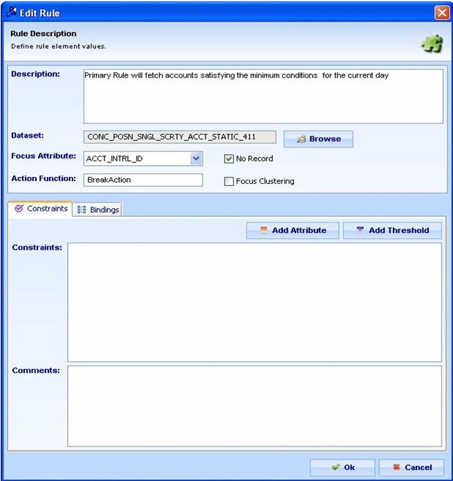 Edit Rule Dialog Box Edit Rule Dialog Box