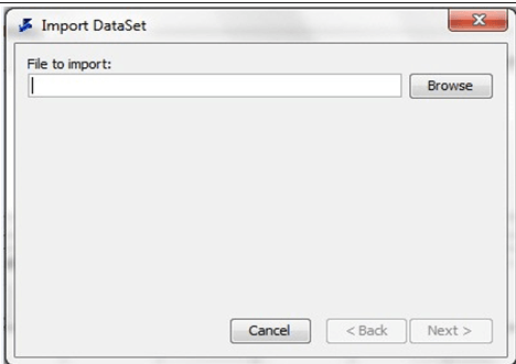 Import DataSet Dialog Box Import DataSet Dialog Box