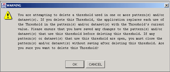 Warning Dialog Box Warning Dialog Box