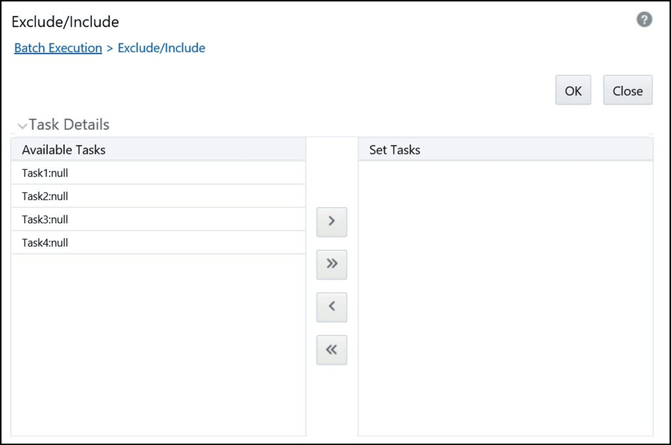 Task Mapping Window