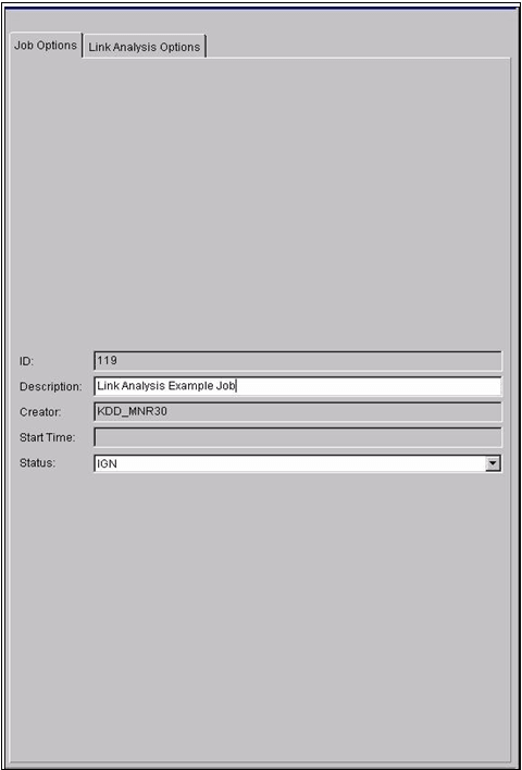 Job Options Tab