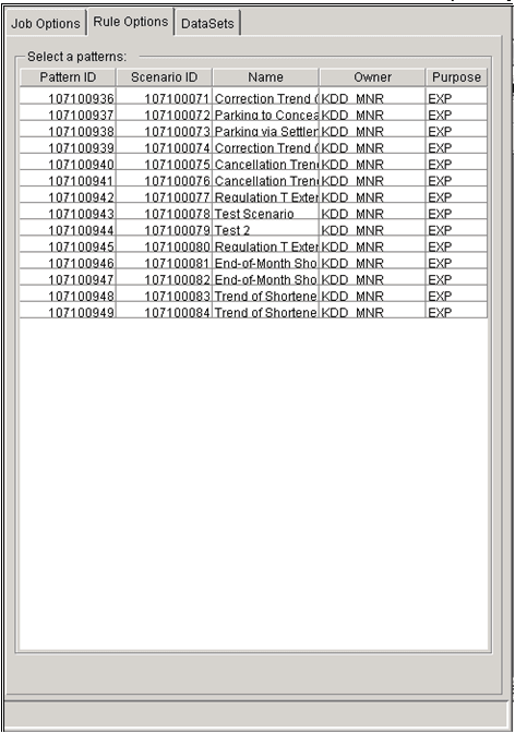 Rule Matcher Tab
