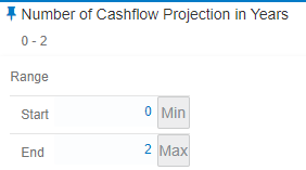 Number of Cashflow Projection in Years Number of Cashflow Projection in Years