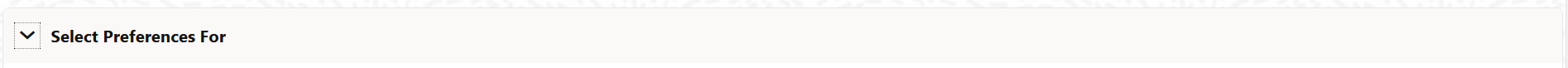 Select Preferences For Section