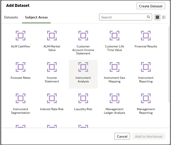 Working with Out-of-the-Box Subject Area