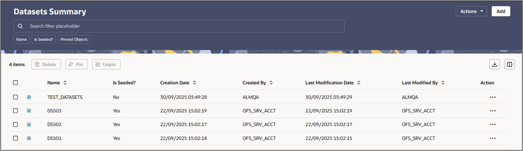 Datasets Summary
