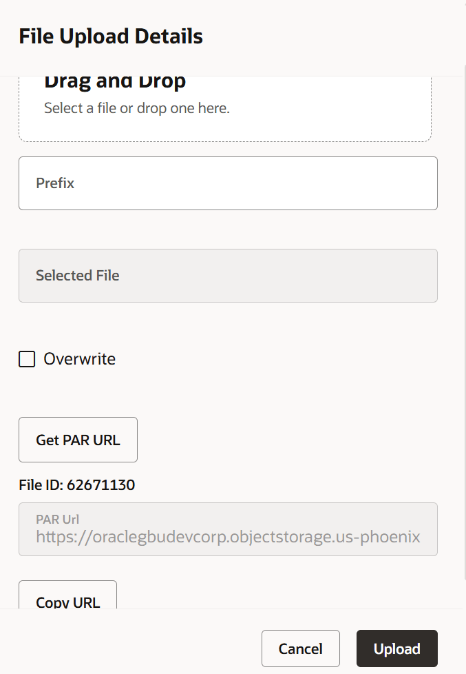 Get PAR URL