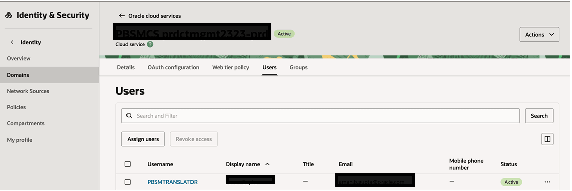 Assign users Assign users