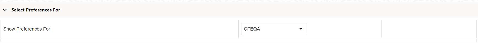 Select Preferences For Section