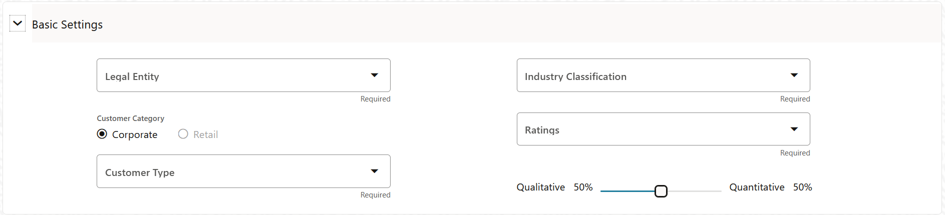 The Basic Settings pane