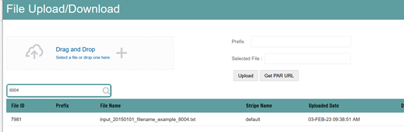 File Upload/Download UI File Upload/Download UI