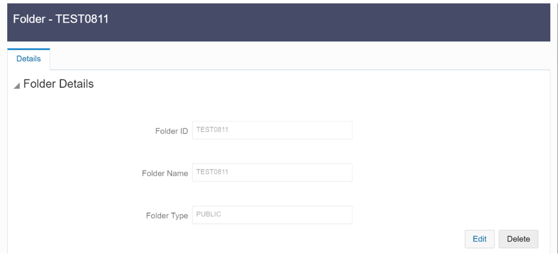 Folder Details Folder Details