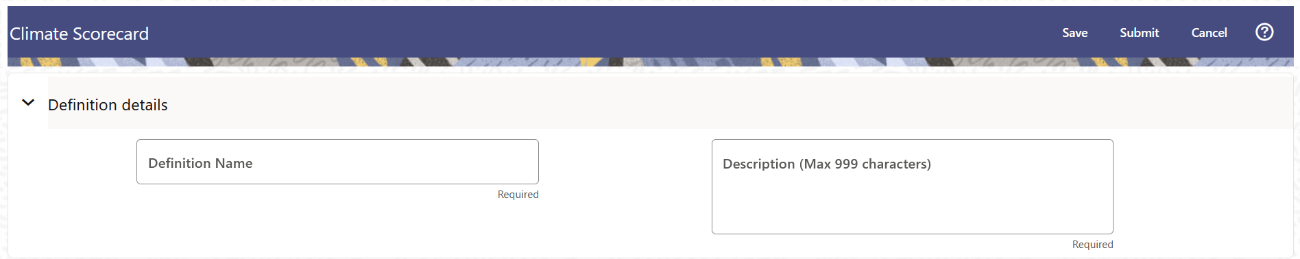 The Definition Details tab
