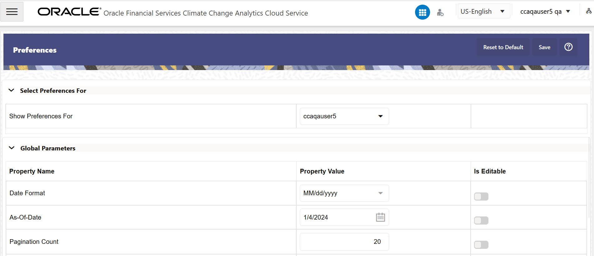 The Preferences Screen