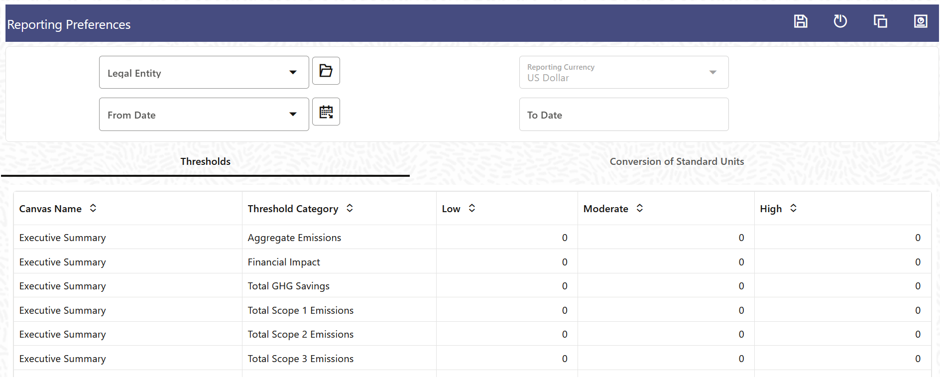 The Reporting Preferences Page The Reporting Preferences Page