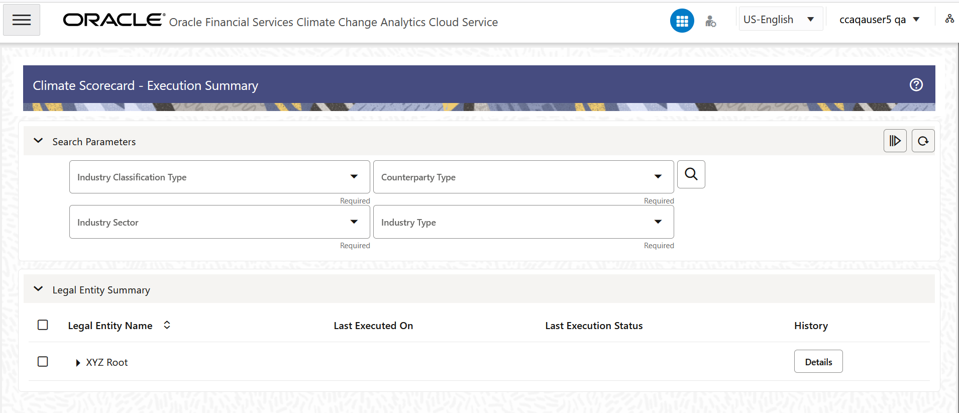 The Climate Scorecard - Execution Summary page The Climate Scorecard - Execution Summary page