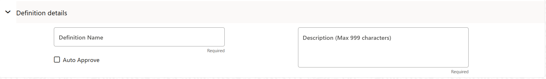 The Definition Details tab