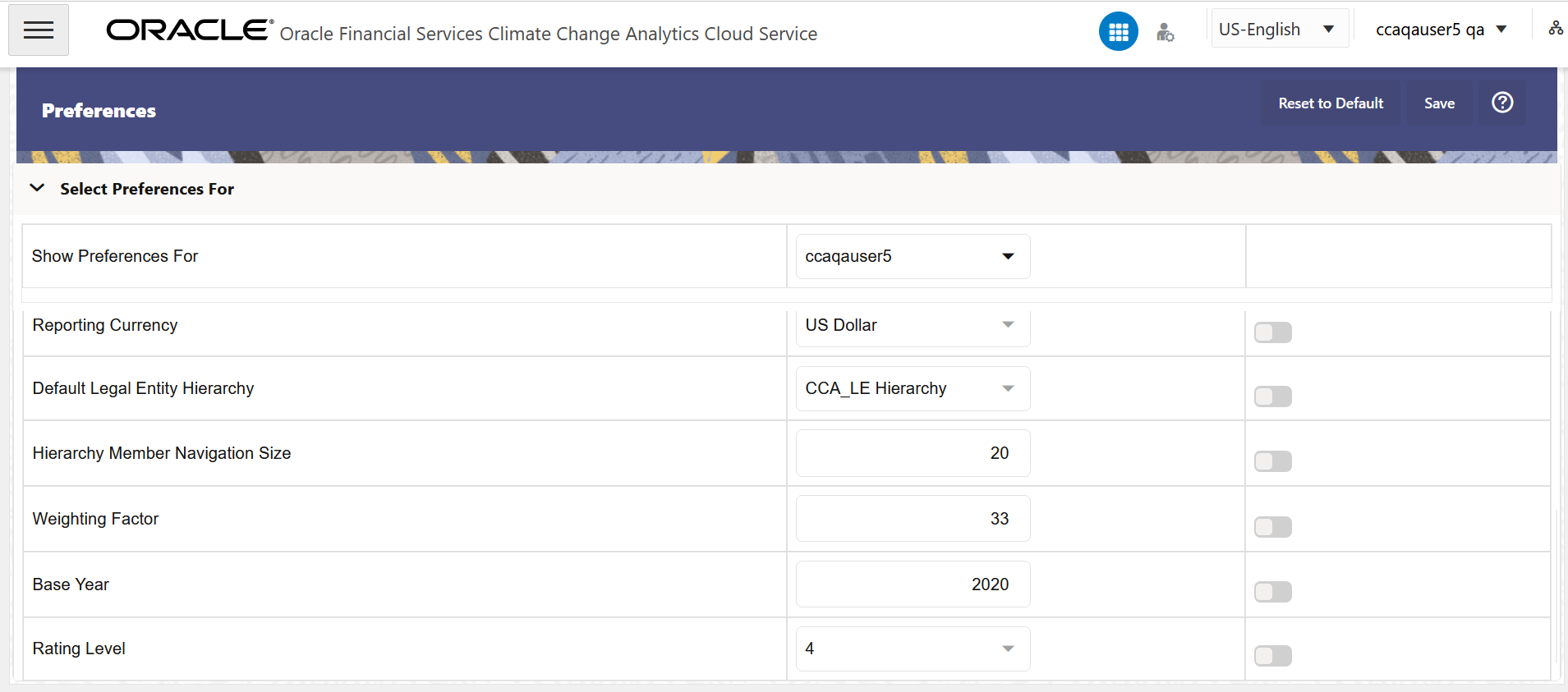 The Preferences Screen - Continued