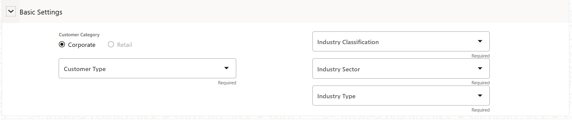 Basic Settings pane
