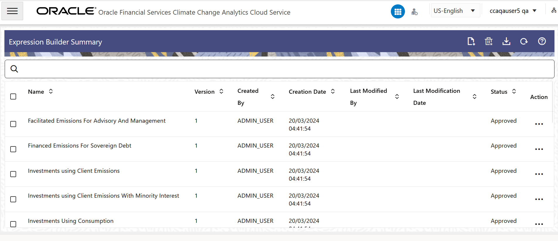 The Expression Builder Summary Page The Expression Builder Summary Page