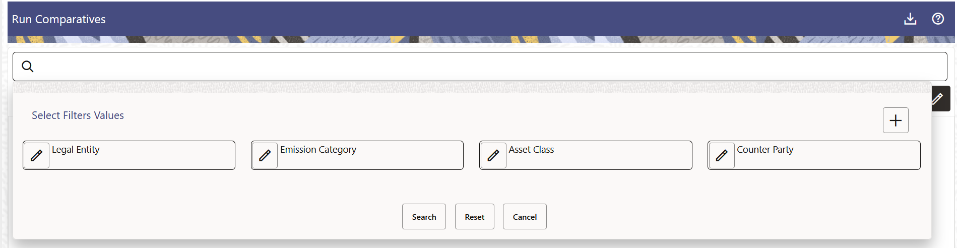 Run Comparatives Window