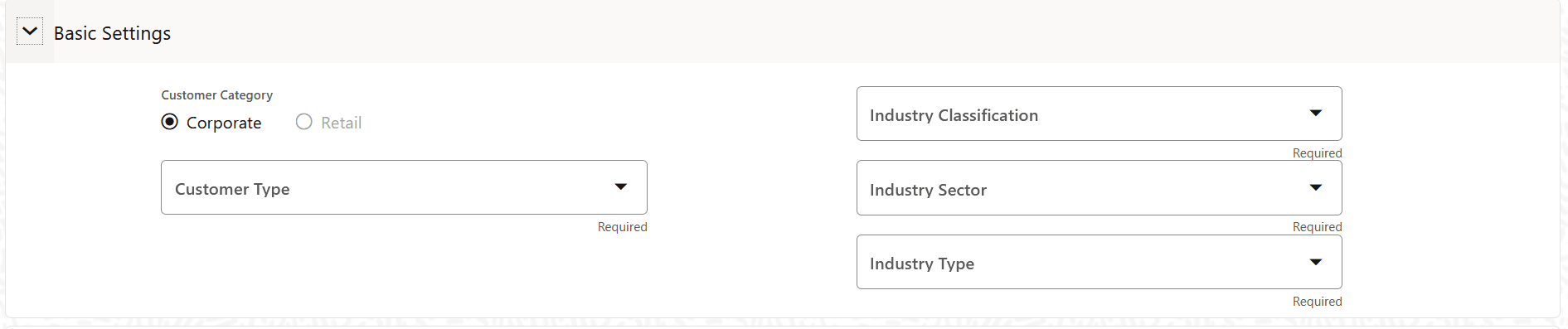 Basic Settings pane